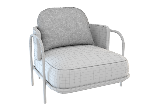 Gaston Armchair 3D Model