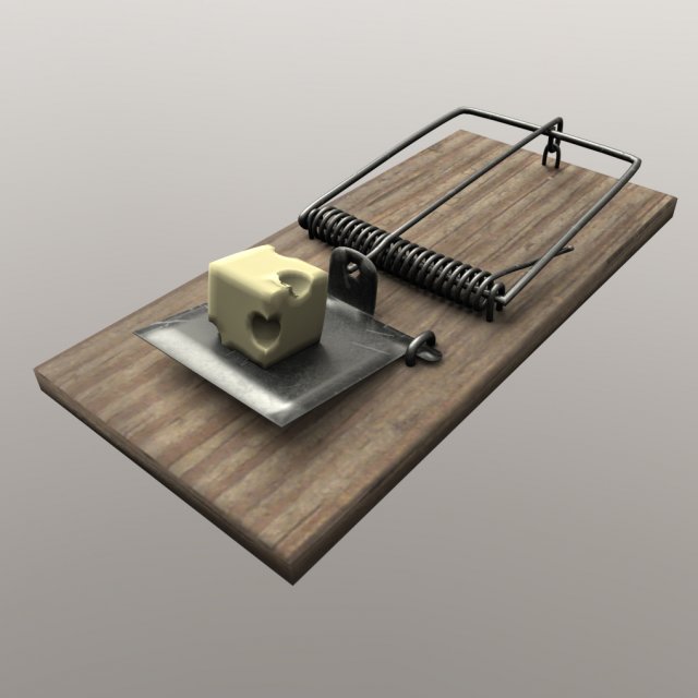 mouse trap Model 3D .c4d .max .obj .3ds .fbx .stl .blend 
