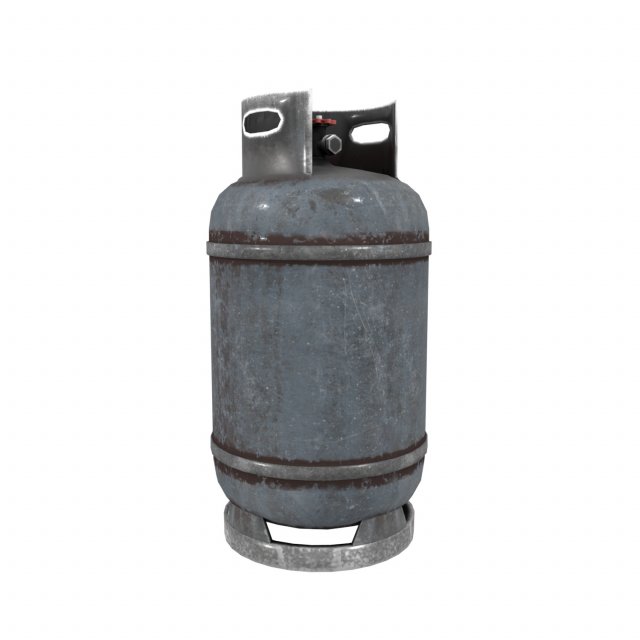 gas cylinder Model 3D .c4d .max .obj .3ds .fbx .stl .blend 