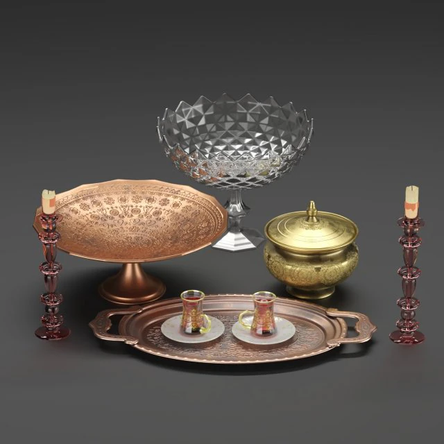 objets de d&eacute;coration Modèle 3D .c4d .max .obj .3ds .fbx .stl .blend 