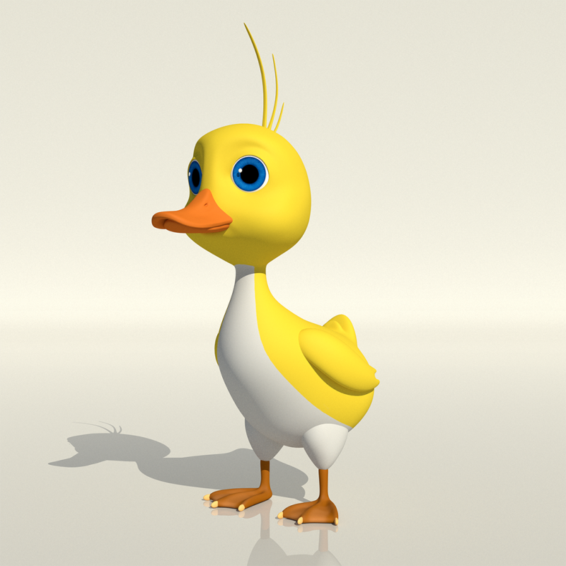 Duck 3D Model .c4d .max .obj .3ds .fbx .stl .blend