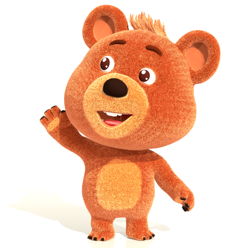 Bear 3D Модель .c4d .max .obj .3ds .fbx .stl .blend