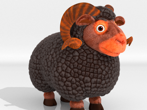 Sheep ram 3D Model