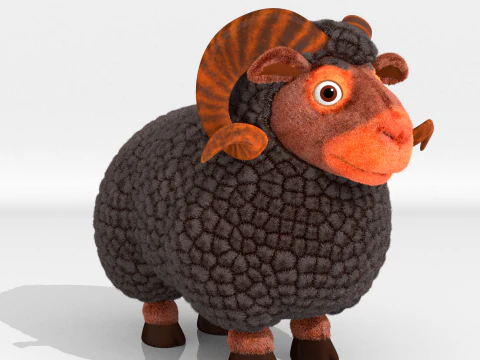 Sheep ram 3D Model