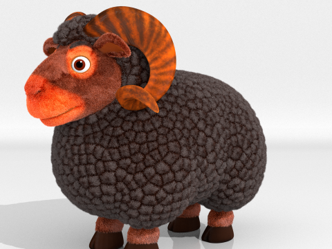Sheep ram 3D Model
