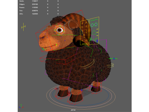 Sheep ram 3D Model