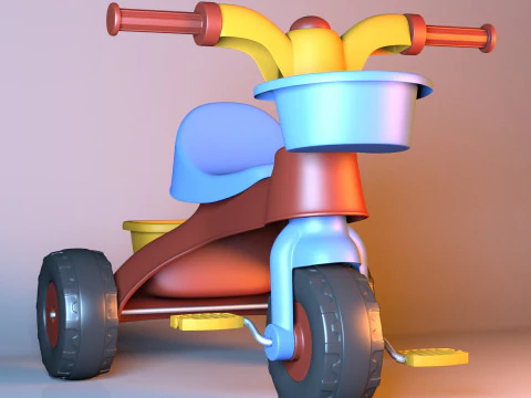 三轮车 3D 模型