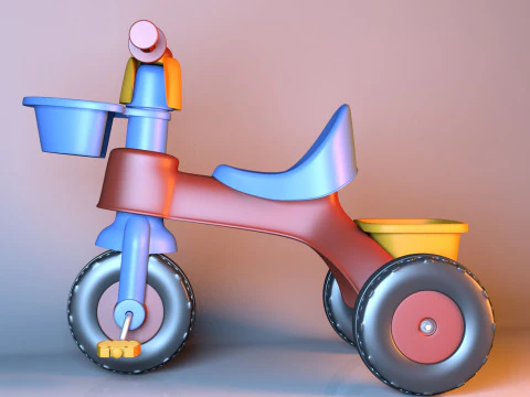 三轮车 3D 模型