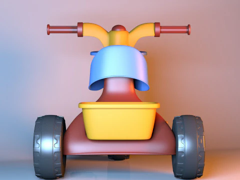 三轮车 3D 模型