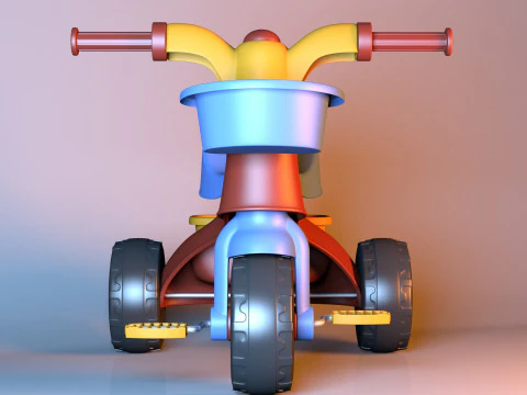 三轮车 3D 模型