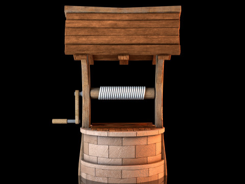 Water Well Stylized 3D Model