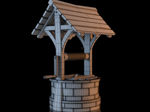 Water Well Stylized 3D Model