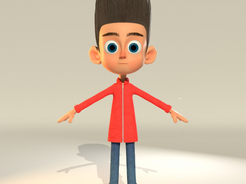 Lucas 3D Stylized Boy Character for Animation Games 3D Модель