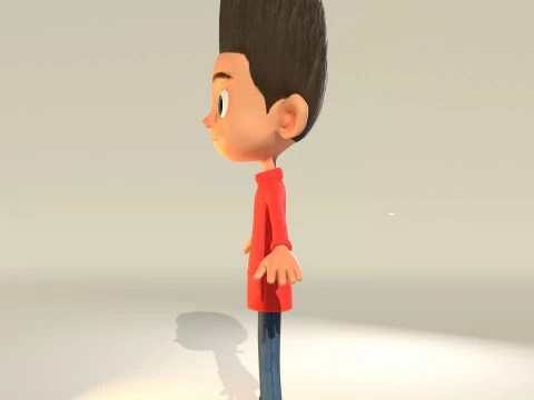 Stylized Boy Character 3D Model