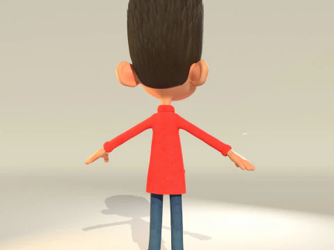 Stylized Boy Character 3D Model