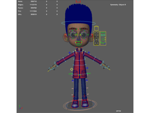 Lucas 3D Stylized Boy Character for Animation Games 3D Modell
