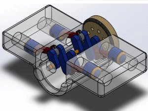 box engine 3d printed model 3D Print Model