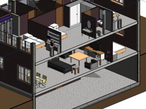 3 storey house 3D Модель