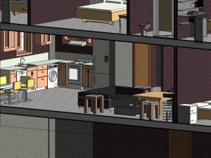 3 storey house 3D Модель