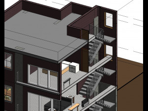 3 storey house 3D Модель