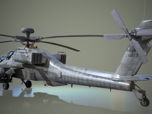 ah-64d apache longbow low poly 3D 모델
