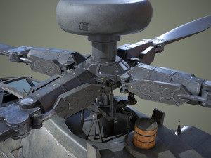 ah-64d apache longbow low poly 3D 모델