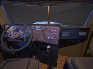 american peterbilt truck - lowpoly Modello 3D