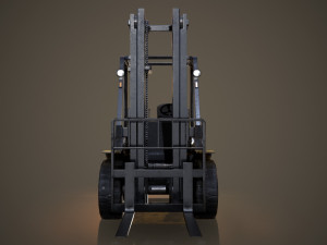 forklift - low poly 3D मॉडल