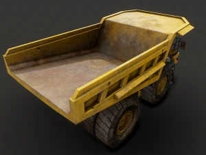 mining dump truck - low poly 3D Model
