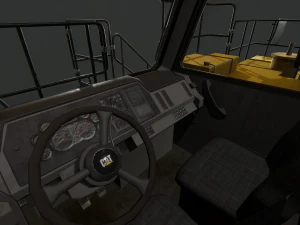 mining dump truck - low poly 3D Model