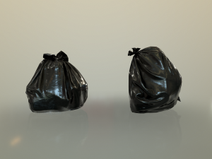 Open Black Rubbish Bag Small 3D Model $29 - .3ds .blend .c4d .fbx .max .ma  .lxo .obj - Free3D