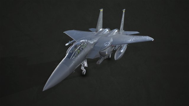 mcdonnell douglas f-15e strike eagle - low poly 3Dモデル .c4d .max .obj .3ds .fbx .stl .blend 