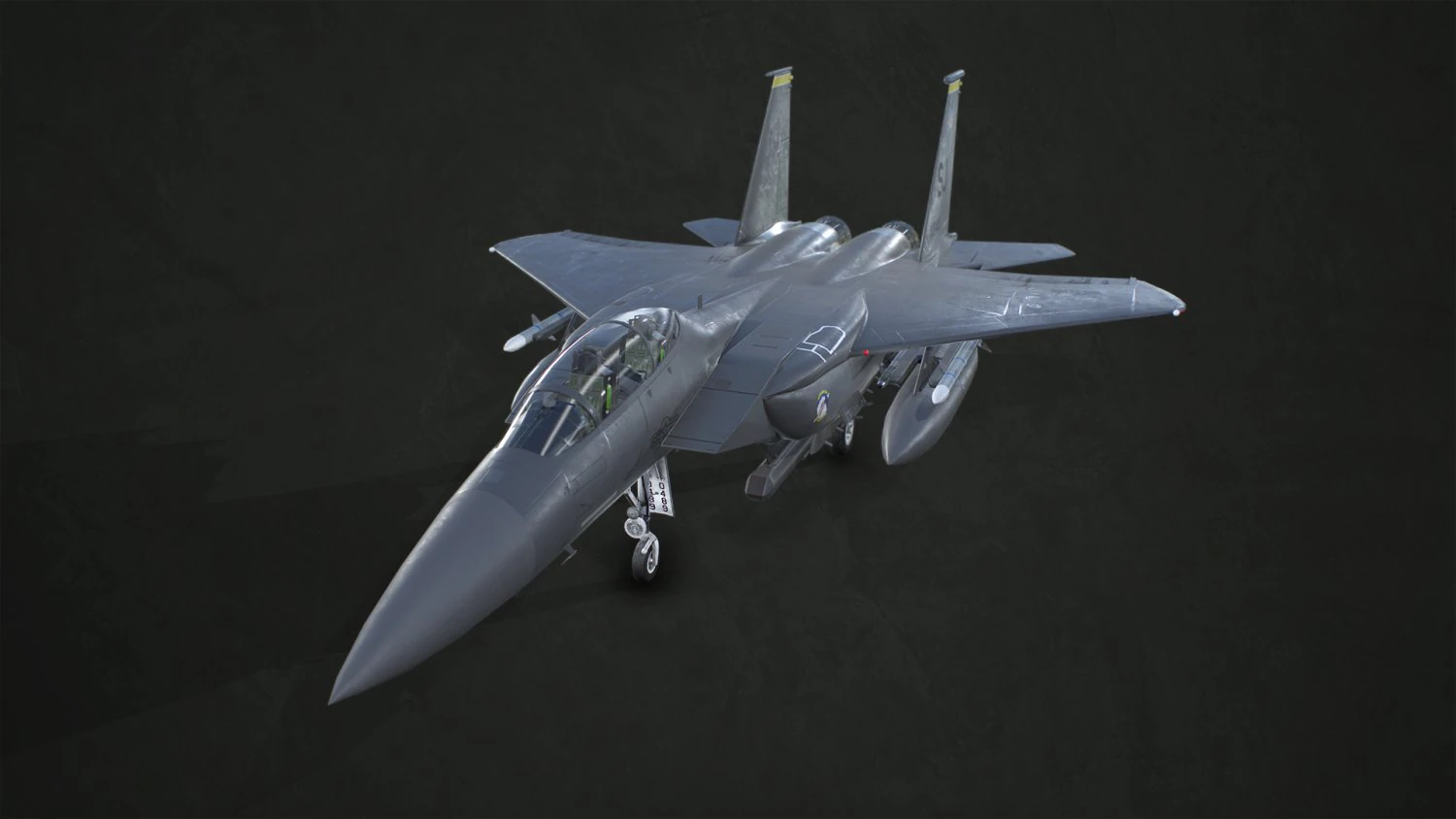 mcdonnell douglas f-15e strike eagle - low poly 3D Model .c4d .max .obj .3ds .fbx .stl .blend 