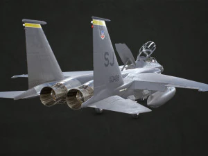 mcdonnell douglas f-15e strike eagle - low poly 3D Model