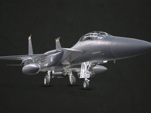 mcdonnell douglas f-15e strike eagle - low poly 3Dモデル