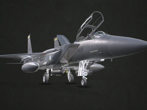 mcdonnell douglas f-15e strike eagle - low poly 3Dモデル
