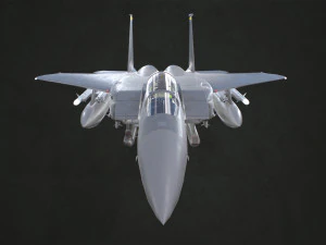 mcdonnell douglas f-15e strike eagle - low poly 3D Model