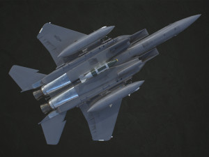 mcdonnell douglas f-15e strike eagle - low poly 3Dモデル