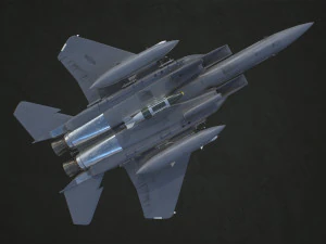 mcdonnell douglas f-15e strike eagle - low poly 3D Model