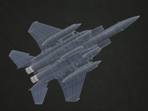 mcdonnell douglas f-15e strike eagle - low poly 3Dモデル