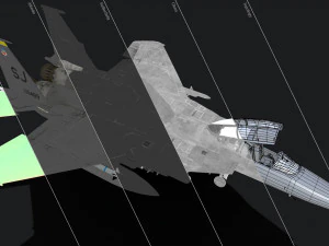 mcdonnell douglas f-15e strike eagle - low poly 3D Model