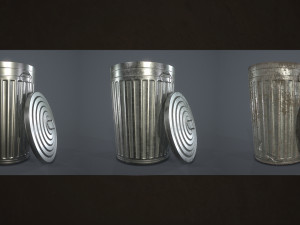 urban trash pack vol 1 - low poly 3D Model