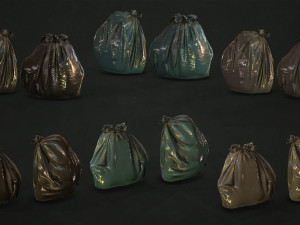 urban trash pack vol 1 - low poly 3D Model