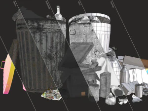 urban trash pack vol 1 - low poly 3D Model