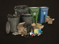 urban trash pack vol 2 - low poly 3D Model