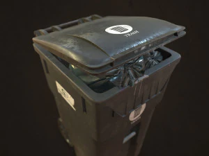 urban trash pack vol 3 - low poly 3D Model