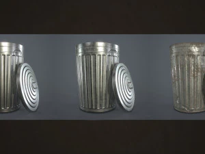 urban trash pack vol 3 - low poly 3D Model