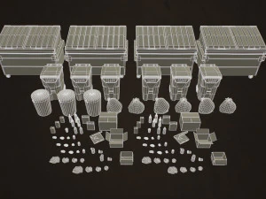 urban trash pack vol 3 - low poly 3D Model