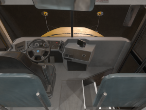 School bus - low poly Modèle 3D