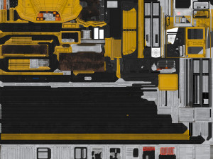School bus - low poly Modèle 3D